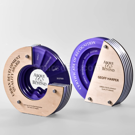 Customization Solid Wood Acrylic Trophy Corporate Gifts