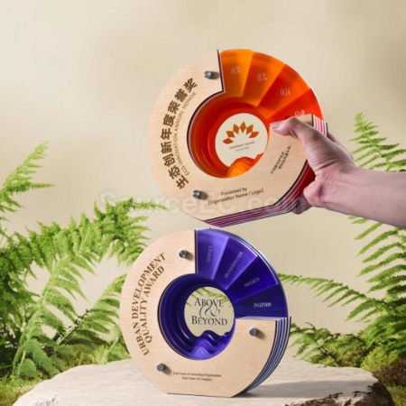 Customization Solid Wood Acrylic Trophy Corporate Gifts