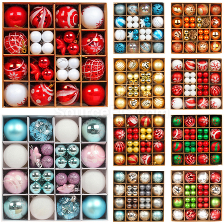 Customization Christmas Electroplated Plastic Decorative Balls Corporate Gifts