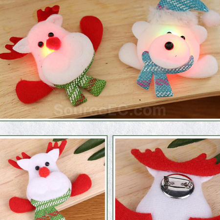 Customization LED Christmas Badge Corporate Gifts