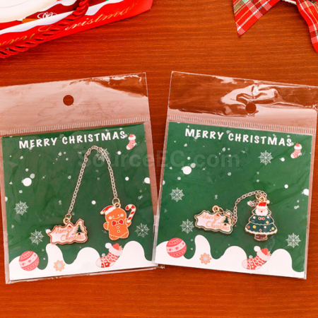 Customization Christmas Metal Pendant Bookmark Corporate Gifts