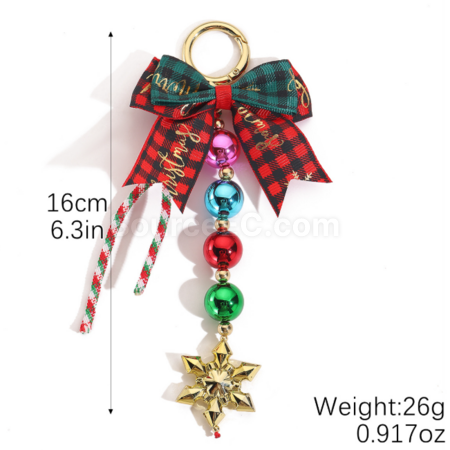 Customization Christmas atmosphere keychain pendant woven lanyard Corporate Gifts