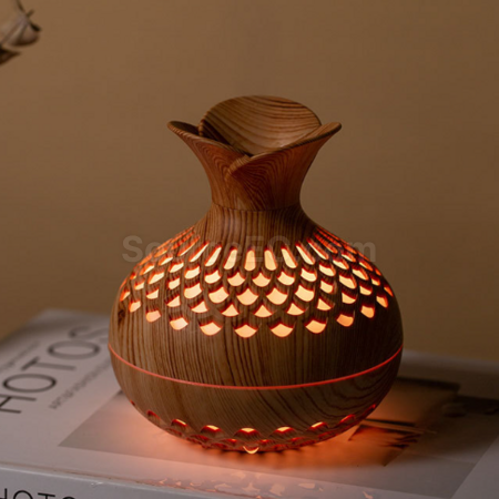 Customization Creative wood-grain vase humidifier Corporate Gifts