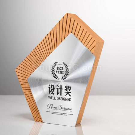 Customization Solid Wood Metal Award Corporate Gifts