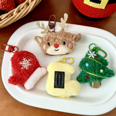 Customization Christmas Plush Brooch/Pendant Corporate Gifts