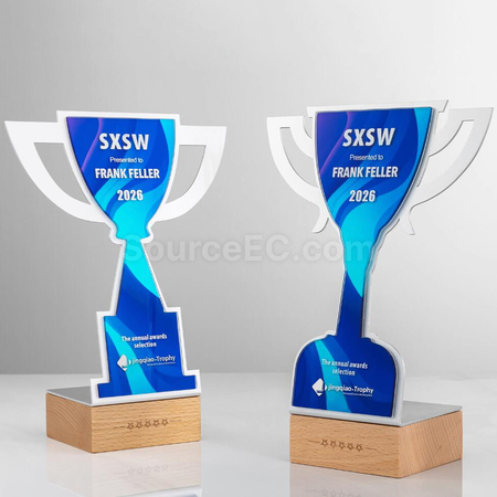 Customization Solid Wood Metal Award Corporate Gifts