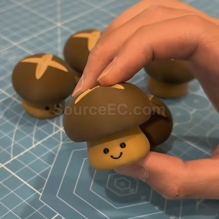 Customization Shiitake Mushroom Stress-Relief Button Toy Corporate Gifts