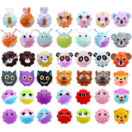 Customization 3D Stereo Silicone Stress Relief Ball Corporate Gifts