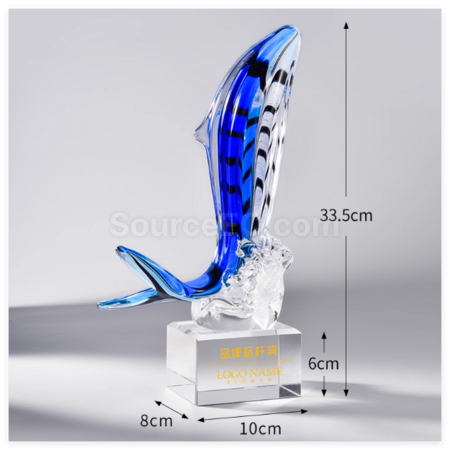 Customization Crystal Whale Award Corporate Gifts