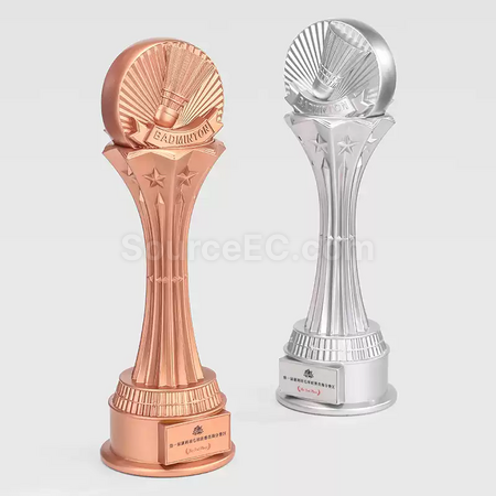 Customization Oversized badminton trophy Corporate Gifts