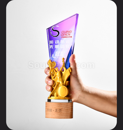 Customization Sport Crystal Trophy Corporate Gifts