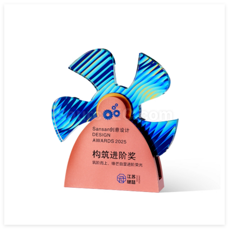 Customization Creative Metal Rotating Crystal Trophy Corporate Gifts
