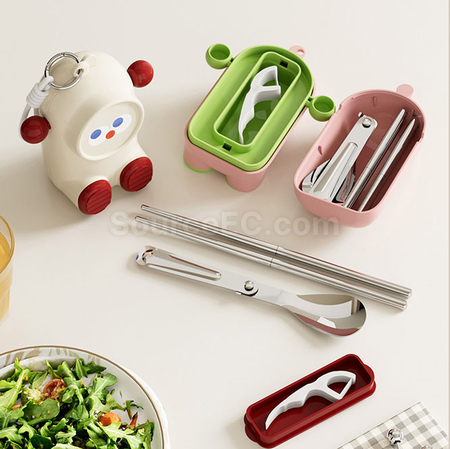Customization Cartoon portable tableware set Corporate Gifts