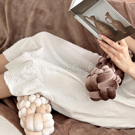 Customization Knitted Long Twisted Braid Sofa Cushion Corporate Gifts