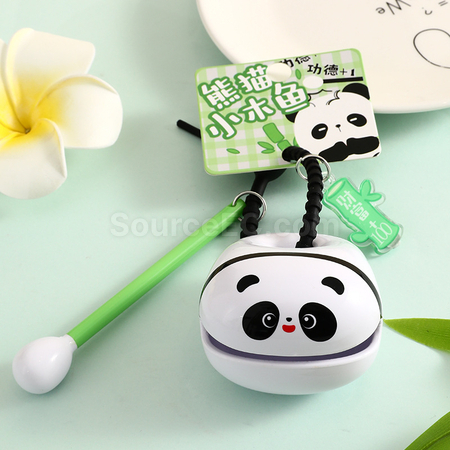 Customization Panda Wooden Fish Pendant Corporate Gifts