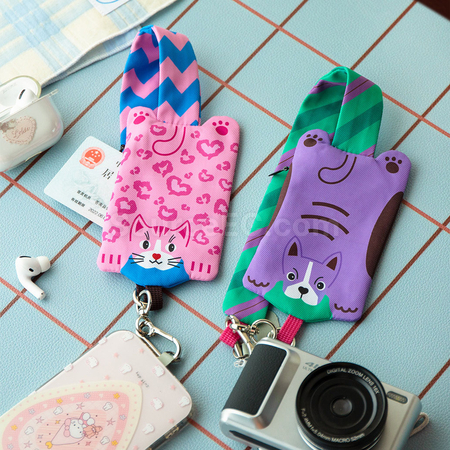 Customization Wristband phone lanyard with storage bag Corporate Gifts