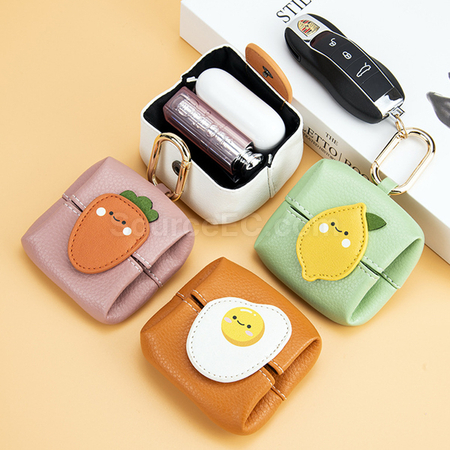 PU Coin Purse Keychain