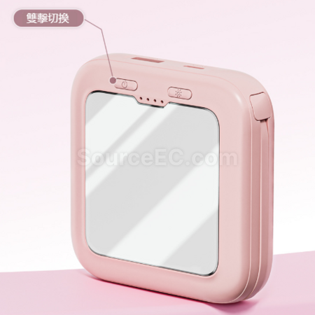 Customization 3C Certified Illuminated Makeup Mirror Power Bank Corporate Gifts