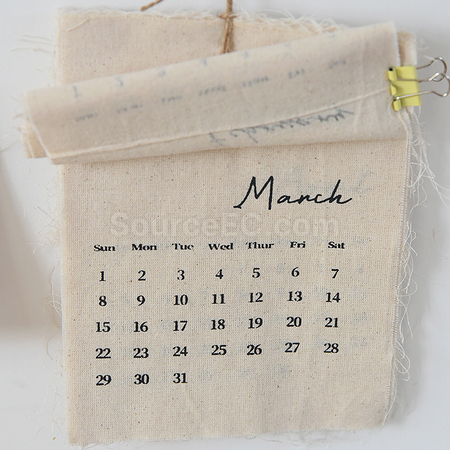 Customization Tear-off canvas calendar Corporate Gifts