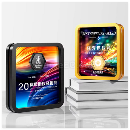 Customization Square Metal Crystal Trophy Corporate Gifts
