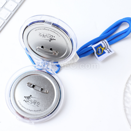 Customization Transparent acrylic badge itabag pendant storage box Corporate Gifts