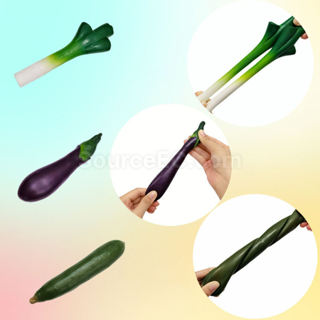 Customization Corn and Eggplant Squishy Stress Relief Toy Corporate Gifts