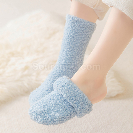 Customization Non-Slip Coral Fleece Floor Socks Corporate Gifts