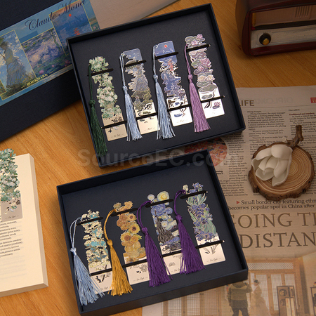 Customization Oil Painting Series Metal Bookmarks Corporate Gifts
