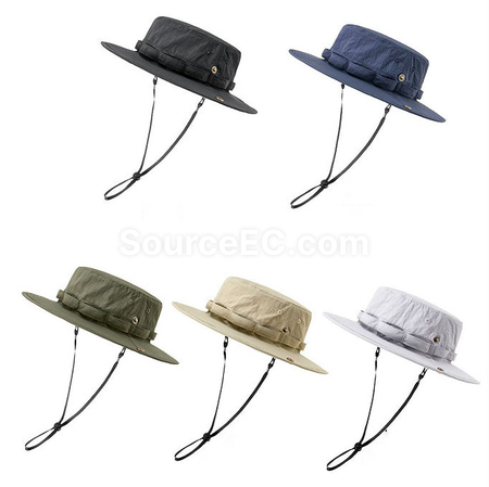 Customization Wide-brim sun protection quick-drying sunshade bucket hat Corporate Gifts