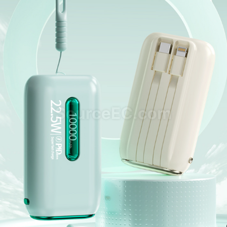 Customization 3c certified power bank with built-in cable and fast charging function Corporate Gifts