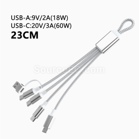 Customization 5-In-1 Keychain Charging Cable Corporate Gifts