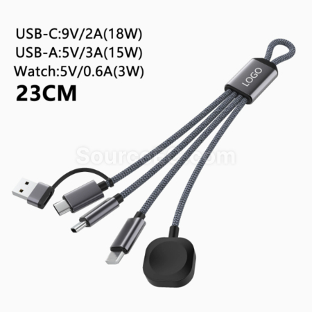 Multi-Functional Keychain Charging Cable