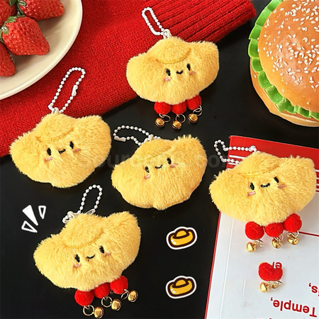Customization Yuanbao Doll Squeaky Keychain Pendant Corporate Gifts