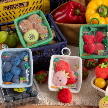 Customization Fruit and vegetable platter plush pendant Corporate Gifts