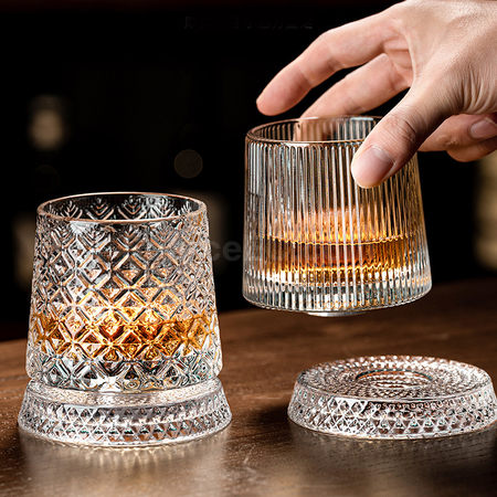 Customization Rotatable Tumbler Crystal Glass Corporate Gifts