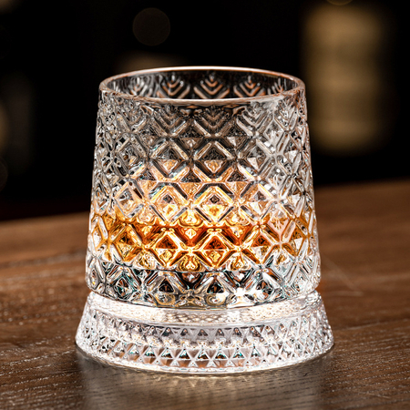 Customization Rotatable Tumbler Crystal Glass Corporate Gifts