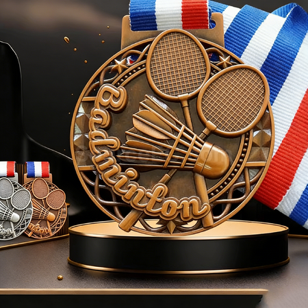 Customization Badminton medals Corporate Gifts