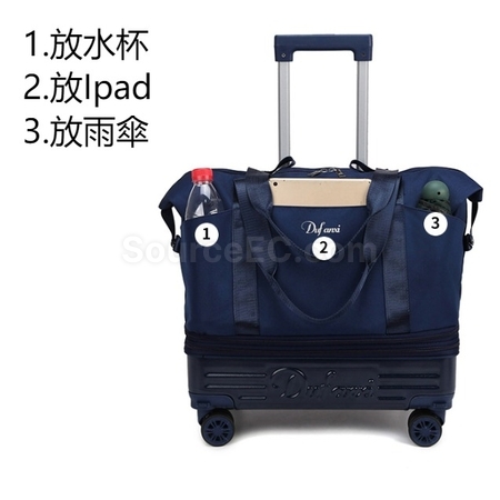 Customization Large Capacity Wheeled Travel Luggage Storage Bag Corporate Gifts