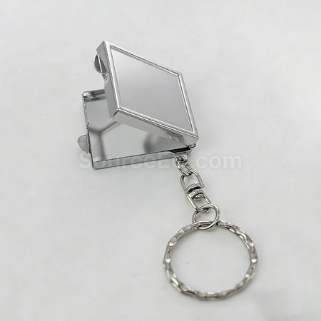 Customization Customizable Folding Vanity Mirror Keychain Corporate Gifts