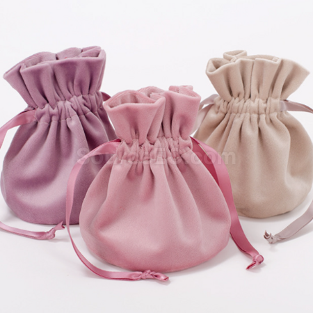 Customization Flannel drawstring bag Corporate Gifts