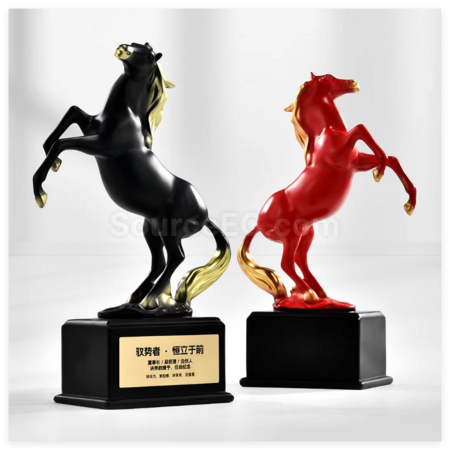 Customization Creative Horse-Shaped Trophy Corporate Gifts