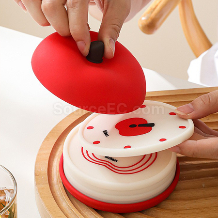 Customization Silicone Apple Insulated Coasters Corporate Gifts