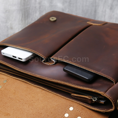 Customization Retro Genuine Leather Briefcase Corporate Gifts