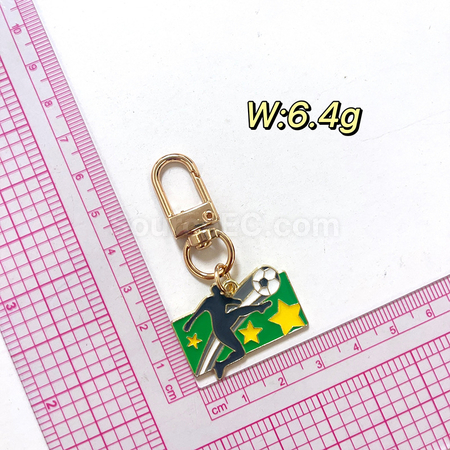 Customization World Cup football peripheral souvenir metal keychain pendant Corporate Gifts
