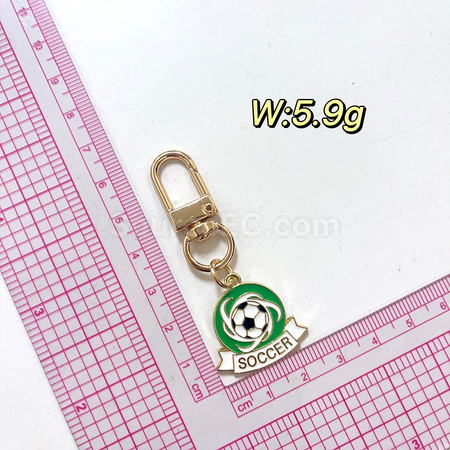 Customization World Cup football peripheral souvenir metal keychain pendant Corporate Gifts