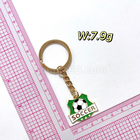 Customization World Cup football peripheral souvenir metal keychain pendant Corporate Gifts