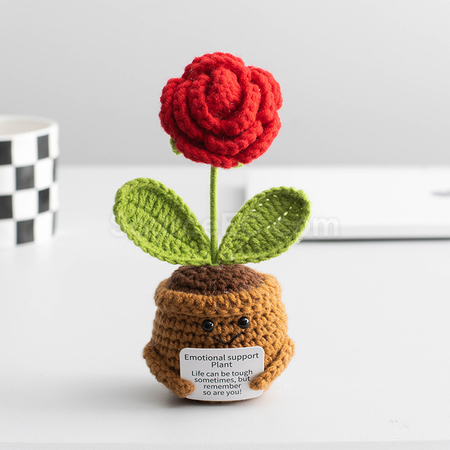 Customization Knitted flower plant pot Corporate Gifts
