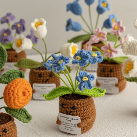 Customization Knitted flower plant pot Corporate Gifts