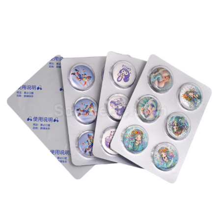 Customization Custom aluminum-sealed acrylic shaker pills Corporate Gifts