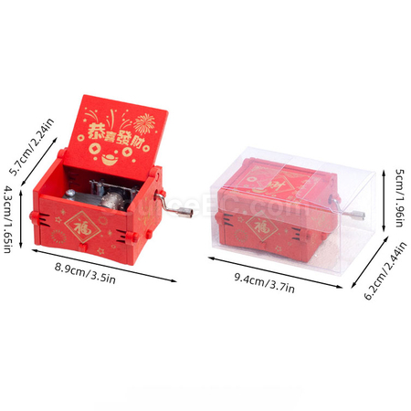 Customization Wooden hand-cranked music box Corporate Gifts